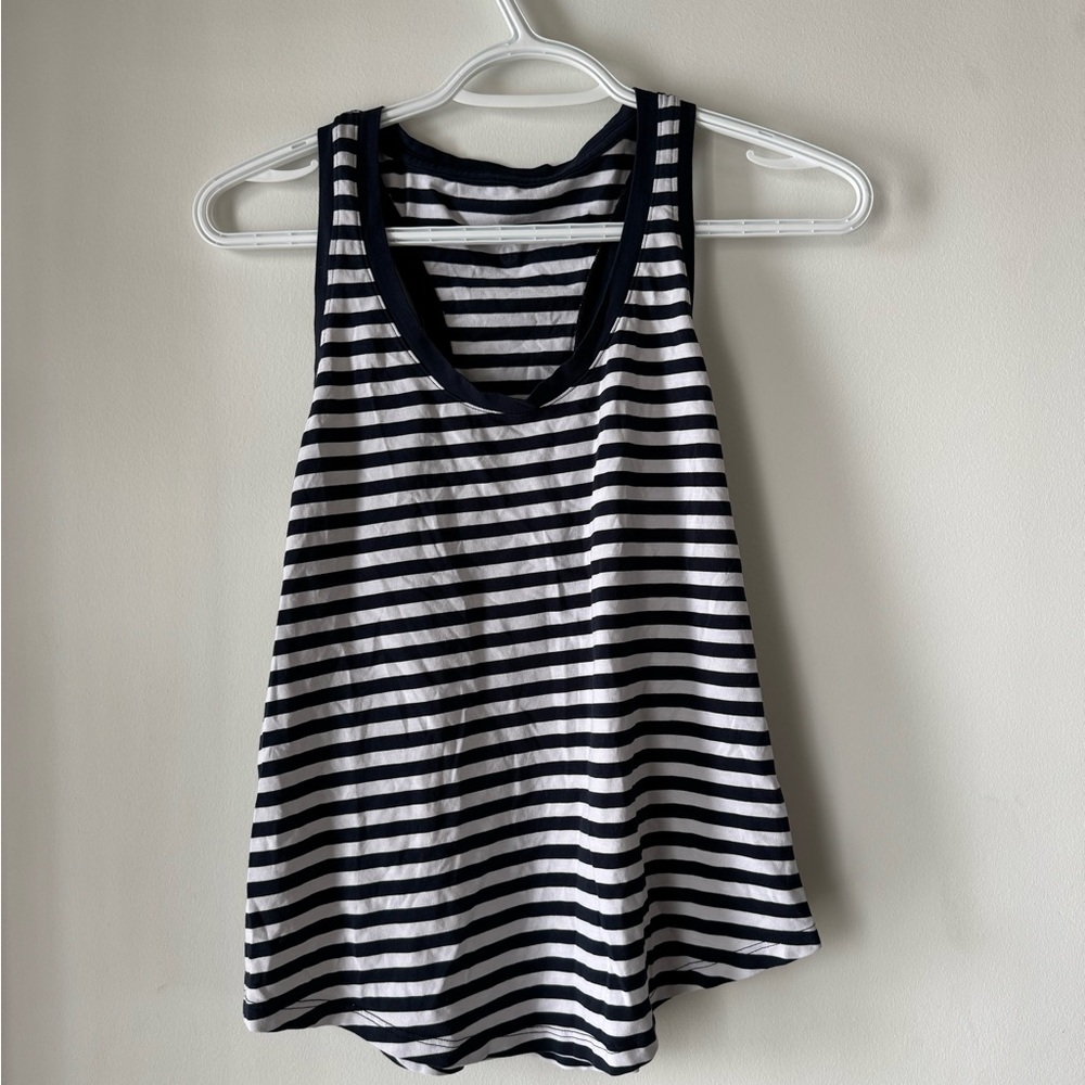 Striped Black and White Women's Tank Top lululemon love tank